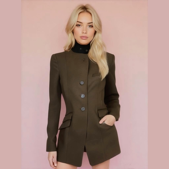 Escada Jackets & Blazers - Escada Sport Brown / Black Blazer NWOT